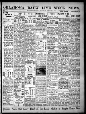 Oklahoma Daily Live Stock News. (Oklahoma City, Okla.), Vol. 1, No. 285, Ed. 1 Saturday, February 4, 1911