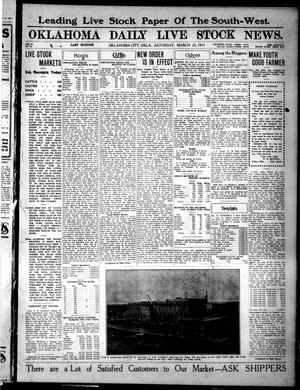 Oklahoma Daily Live Stock News. (Oklahoma City, Okla.), Vol. 2, No. 15, Ed. 1 Saturday, March 25, 1911