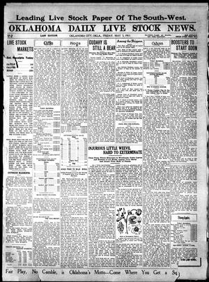 Oklahoma Daily Live Stock News. (Oklahoma City, Okla.), Vol. 2, No. 50, Ed. 1 Friday, May 5, 1911
