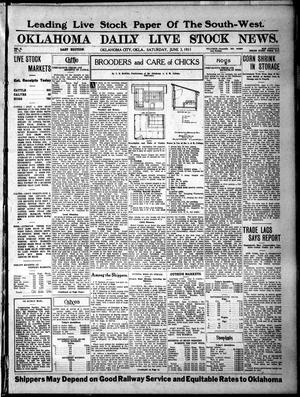 Oklahoma Daily Live Stock News. (Oklahoma City, Okla.), Vol. 2, No. 75, Ed. 1 Saturday, June 3, 1911