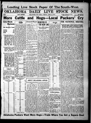 Oklahoma Daily Live Stock News. (Oklahoma City, Okla.), Vol. 2, No. 92, Ed. 1 Friday, June 23, 1911
