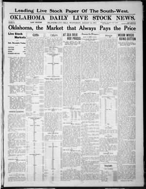 Oklahoma Daily Live Stock News. (Oklahoma City, Okla.), Vol. 2, No. 137, Ed. 1 Wednesday, August 16, 1911