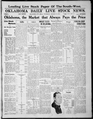 Oklahoma Daily Live Stock News. (Oklahoma City, Okla.), Vol. 2, No. 138, Ed. 1 Thursday, August 17, 1911