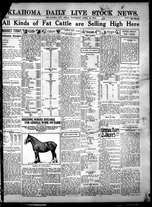 Oklahoma Daily Live Stock News. (Oklahoma City, Okla.), Vol. 3, No. 17, Ed. 1 Thursday, April 18, 1912