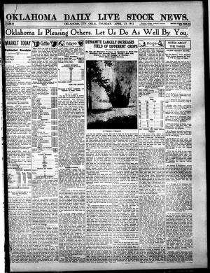 Oklahoma Daily Live Stock News. (Oklahoma City, Okla.), Vol. 3, No. 23, Ed. 1 Thursday, April 25, 1912