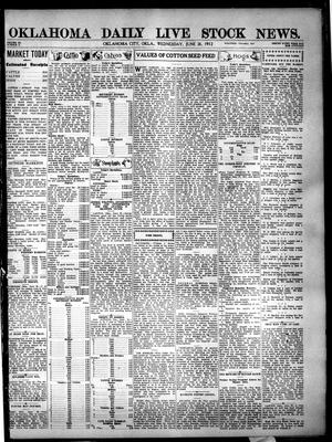 Oklahoma Daily Live Stock News. (Oklahoma City, Okla.), Vol. 3, No. 75, Ed. 1 Wednesday, June 26, 1912