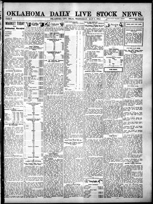 Oklahoma Daily Live Stock News. (Oklahoma City, Okla.), Vol. 3, No. 81, Ed. 1 Wednesday, July 3, 1912