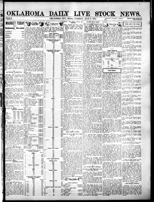 Oklahoma Daily Live Stock News. (Oklahoma City, Okla.), Vol. 3, No. 85, Ed. 1 Tuesday, July 9, 1912