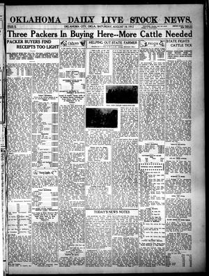 Oklahoma Daily Live Stock News. (Oklahoma City, Okla.), Vol. 3, No. 113, Ed. 1 Saturday, August 10, 1912