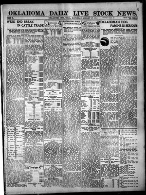 Oklahoma Daily Live Stock News. (Oklahoma City, Okla.), Vol. 3, No. 119, Ed. 1 Saturday, August 17, 1912