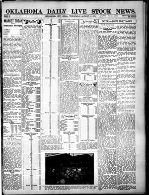 Oklahoma Daily Live Stock News. (Oklahoma City, Okla.), Vol. 3, No. 122, Ed. 1 Wednesday, August 21, 1912