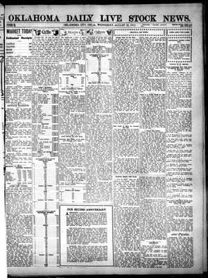 Oklahoma Daily Live Stock News. (Oklahoma City, Okla.), Vol. 3, No. 128, Ed. 1 Wednesday, August 28, 1912