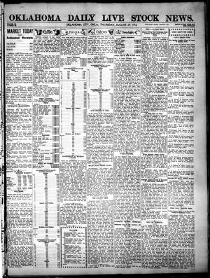 Oklahoma Daily Live Stock News. (Oklahoma City, Okla.), Vol. 3, No. 129, Ed. 1 Thursday, August 29, 1912
