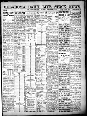 Oklahoma Daily Live Stock News. (Oklahoma City, Okla.), Vol. 3, No. 139, Ed. 1 Tuesday, September 10, 1912