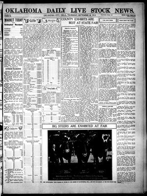 Oklahoma Daily Live Stock News. (Oklahoma City, Okla.), Vol. 3, No. 153, Ed. 1 Thursday, September 26, 1912