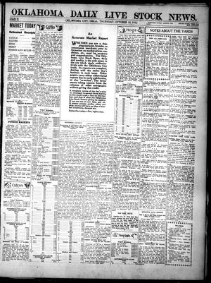 Oklahoma Daily Live Stock News. (Oklahoma City, Okla.), Vol. 3, No. 165, Ed. 1 Thursday, October 10, 1912