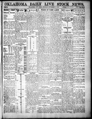 Oklahoma Daily Live Stock News. (Oklahoma City, Okla.), Vol. 3, No. 190, Ed. 1 Monday, November 11, 1912