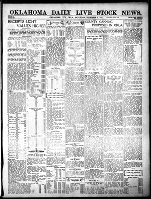 Oklahoma Daily Live Stock News. (Oklahoma City, Okla.), Vol. 3, No. 213, Ed. 1 Saturday, December 7, 1912