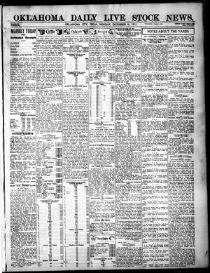 Oklahoma Daily Live Stock News. (Oklahoma City, Okla.), Vol. 3, No. 220, Ed. 1 Monday, December 16, 1912