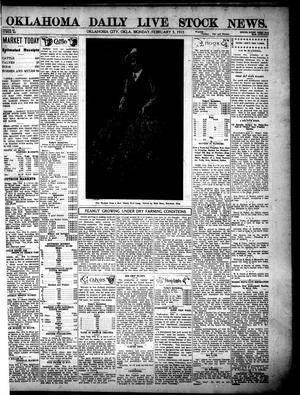 Oklahoma Daily Live Stock News. (Oklahoma City, Okla.), Vol. 3, No. 261, Ed. 1 Monday, February 3, 1913