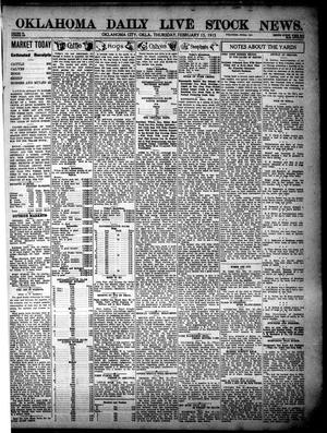 Oklahoma Daily Live Stock News. (Oklahoma City, Okla.), Vol. 3, No. 270, Ed. 1 Thursday, February 13, 1913