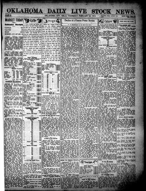 Oklahoma Daily Live Stock News. (Oklahoma City, Okla.), Vol. 3, No. 276, Ed. 1 Thursday, February 20, 1913