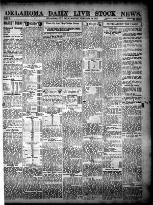 Oklahoma Daily Live Stock News. (Oklahoma City, Okla.), Vol. 3, No. 279, Ed. 1 Monday, February 24, 1913