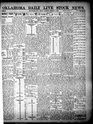 Oklahoma Daily Live Stock News. (Oklahoma City, Okla.), Vol. 3, No. 286, Ed. 1 Tuesday, March 4, 1913