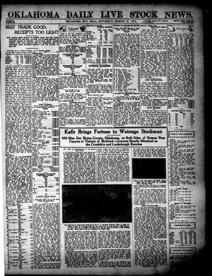 Oklahoma Daily Live Stock News. (Oklahoma City, Okla.), Vol. 3, No. 296, Ed. 1 Saturday, March 15, 1913