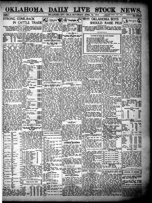 Oklahoma Daily Live Stock News. (Oklahoma City, Okla.), Vol. 4, No. 8, Ed. 1 Saturday, April 12, 1913