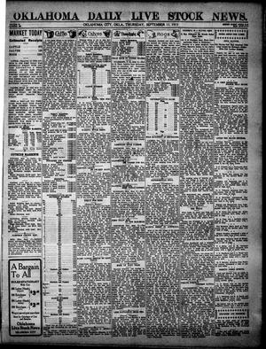 Oklahoma Daily Live Stock News. (Oklahoma City, Okla.), Vol. 4, No. 136, Ed. 1 Thursday, September 11, 1913
