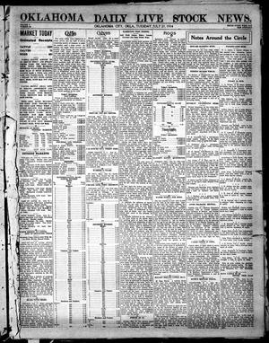 Oklahoma Daily Live Stock News. (Oklahoma City, Okla.), Vol. 5, No. 85, Ed. 1 Tuesday, July 21, 1914