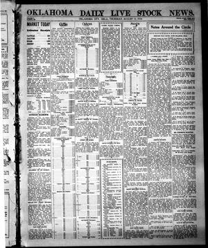 Primary view of object titled 'Oklahoma Daily Live Stock News. (Oklahoma City, Okla.), Vol. 5, No. 105, Ed. 1 Thursday, August 13, 1914'.