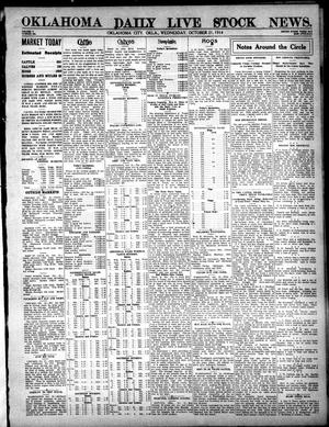 Oklahoma Daily Live Stock News. (Oklahoma City, Okla.), Vol. 5, No. 164, Ed. 1 Wednesday, October 21, 1914