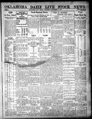 Primary view of object titled 'Oklahoma Daily Live Stock News. (Oklahoma City, Okla.), Vol. 5, No. 223, Ed. 1 Thursday, December 31, 1914'.