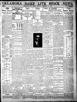 Oklahoma Daily Live Stock News. (Oklahoma City, Okla.), Vol. 5, No. 262, Ed. 1 Monday, February 15, 1915