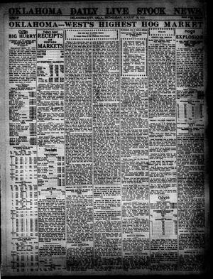 Oklahoma Daily Live Stock News. (Oklahoma City, Okla.), Vol. 6, No. 109, Ed. 1 Wednesday, August 18, 1915