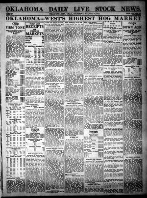 Oklahoma Daily Live Stock News. (Oklahoma City, Okla.), Vol. 6, No. 110, Ed. 1 Thursday, August 19, 1915