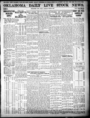 Primary view of object titled 'Oklahoma Daily Live Stock News (Oklahoma City, Okla.), Vol. 7, No. 49, Ed. 1 Monday, June 12, 1916'.