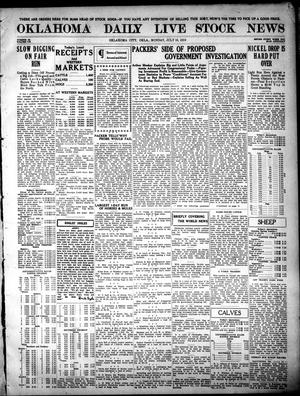 Oklahoma Daily Live Stock News (Oklahoma City, Okla.), Vol. 7, No. 72, Ed. 1 Monday, July 10, 1916