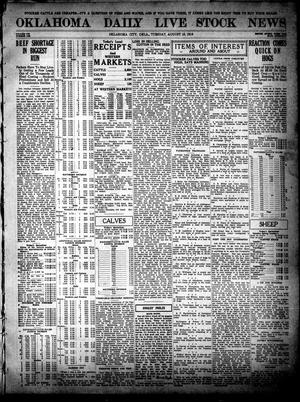 Oklahoma Daily Live Stock News (Oklahoma City, Okla.), Vol. 7, No. 103, Ed. 1 Tuesday, August 15, 1916