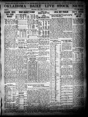 Oklahoma Daily Live Stock News (Oklahoma City, Okla.), Vol. 7, No. 107, Ed. 1 Saturday, August 19, 1916