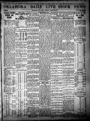 Oklahoma Daily Live Stock News (Oklahoma City, Okla.), Vol. 7, No. 109, Ed. 1 Tuesday, August 22, 1916