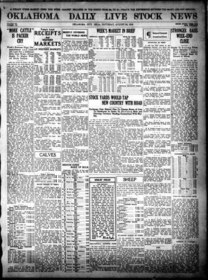 Oklahoma Daily Live Stock News (Oklahoma City, Okla.), Vol. 7, No. 113, Ed. 1 Saturday, August 26, 1916