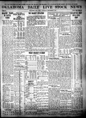 Oklahoma Daily Live Stock News (Oklahoma City, Okla.), Vol. 7, No. 119, Ed. 1 Saturday, September 2, 1916