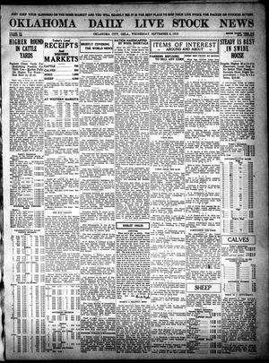 Oklahoma Daily Live Stock News (Oklahoma City, Okla.), Vol. 7, No. 122, Ed. 1 Wednesday, September 6, 1916