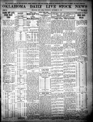 Oklahoma Daily Live Stock News (Oklahoma City, Okla.), Vol. 7, No. 140, Ed. 1 Wednesday, September 27, 1916