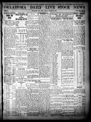 Oklahoma Daily Live Stock News (Oklahoma City, Okla.), Vol. 7, No. 160, Ed. 1 Friday, October 20, 1916
