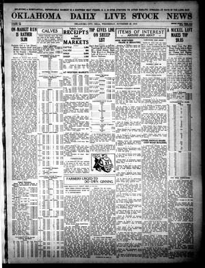Oklahoma Daily Live Stock News (Oklahoma City, Okla.), Vol. 7, No. 188, Ed. 1 Wednesday, November 22, 1916