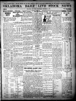 Oklahoma Daily Live Stock News (Oklahoma City, Okla.), Vol. 7, No. 205, Ed. 1 Wednesday, December 13, 1916